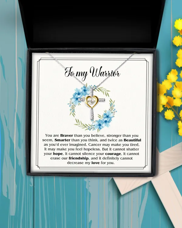 To My Warrior Gift, Meaning Gift For Cancer Warrior, Warrior Inspiration  Gift, Motivation Gift Necklace For Her, Encouragement gift.