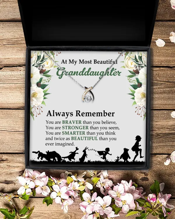 Personalized Granddaughter Jewelry, Love You To The Moon Necklace, Grandkid Necklace, Granddaughter Gifts From Grandma and Gramdpa