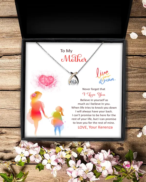 Personalized 'Live Your Dream' Happy Mother's Day, Mother's Day Gift, Gift For Mother, Best Gift For Mother's Day, Personalized Gift For Mother's Day, Best Gifts For Birthday.