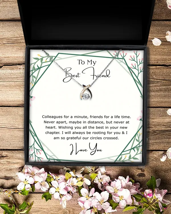Personalized Best Friend Necklace BFF Gift For Best Friend Jewelry Long Distance Quotes Friends Forever BFF Necklace Best Friends Gift Ideas