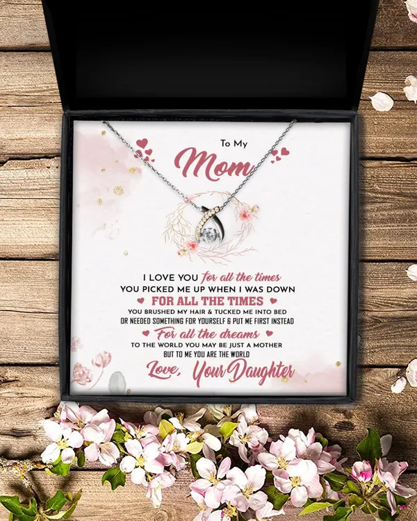 Mom Necklace, To My Mom Necklace - I Love You, Mother Necklace, Mom Gift, Mother's Day Gift | Thank you Mum present
