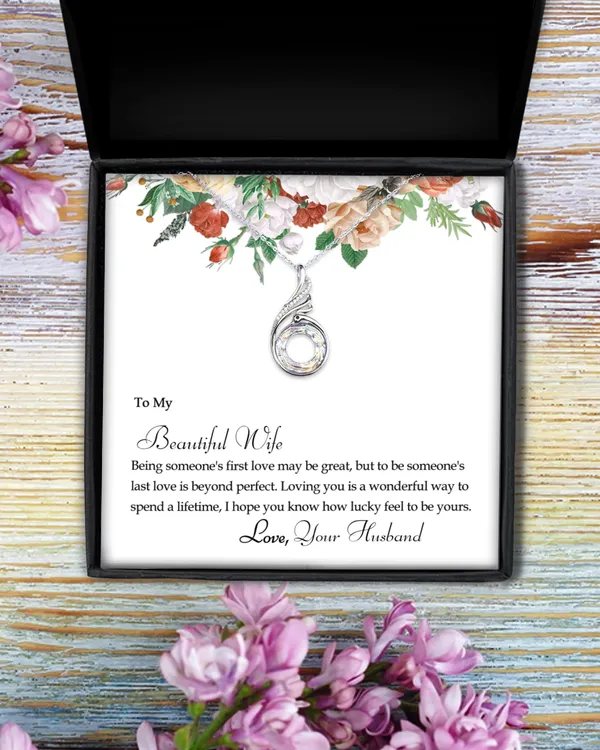 Beautiful Wife The Rising Phoenix Necklace, Jewelry Gift for Wife, Special Gift for Wife, Anniversary Gift. [Custom Your Girl's Name]