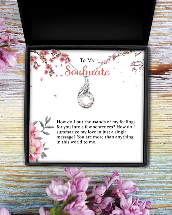 Personalized To My Wife You Are More Than Anything, The Rising Phoenix Necklace with Message Card, Gift For Soulmate, Wife Gifts, Anniversary Day Gifts.