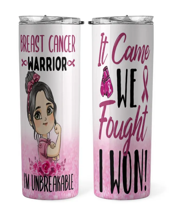 ETTB11c I'm Unbreakable Breast Cancer Warrior