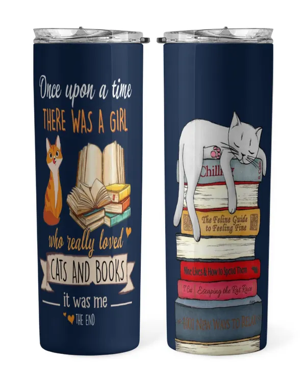 ETTB54 Once Upon A Time There Was A Girl Who Really Loved Cats And Books