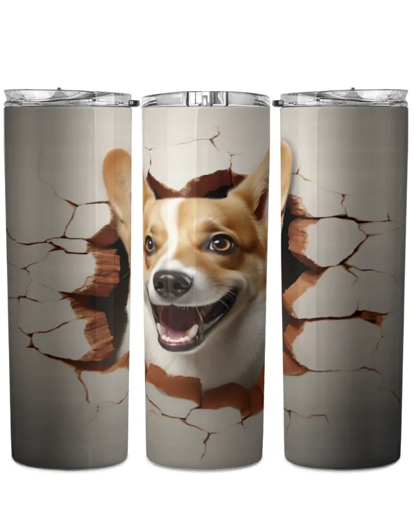 3D Corgi Tumbler 1