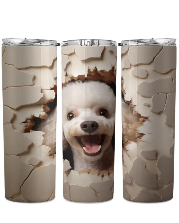 3D Poodle Tumbler 1