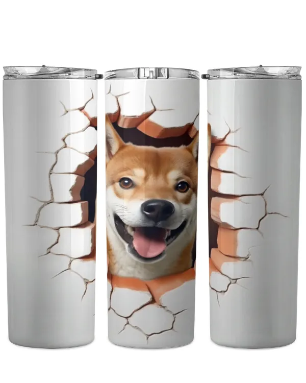 3D Shiba Inu Tumbler 2