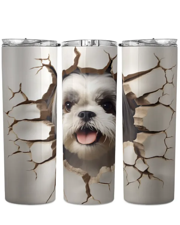 3D Shih Tzu Tumbler 1