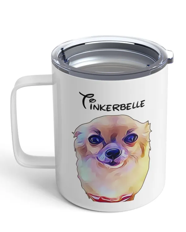 Custom Pet Portrait Cartoon Style Insulated Mug
