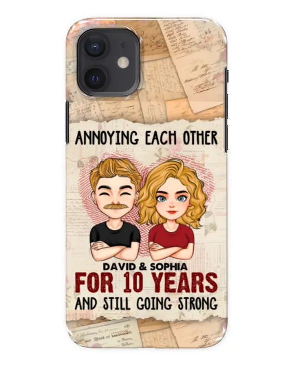 We're Going Strong - Personalized Clear Phone Case, Gifts for Wife, Gift idea for Wife