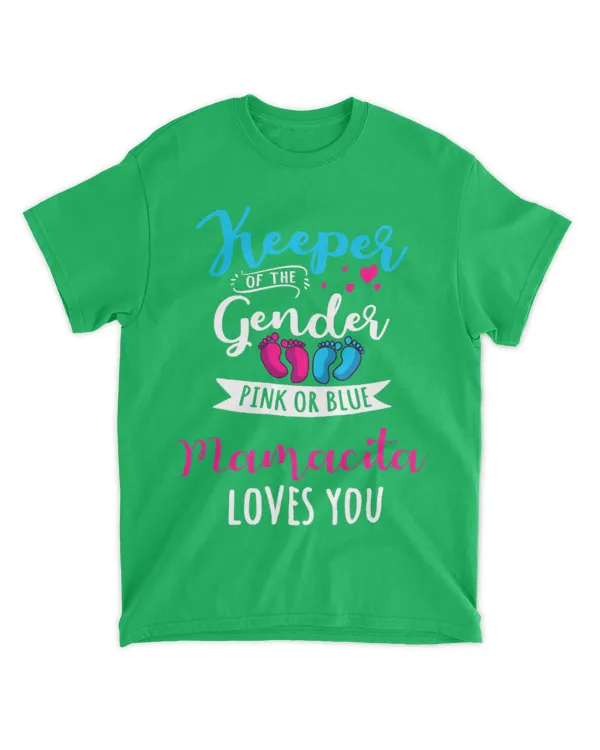 Keeper Of The Gender Mamacita Loves You Baby Shower Family T-Shirt (1) - The Organic Unisex T-shirt The Organic Unisex T-shirt