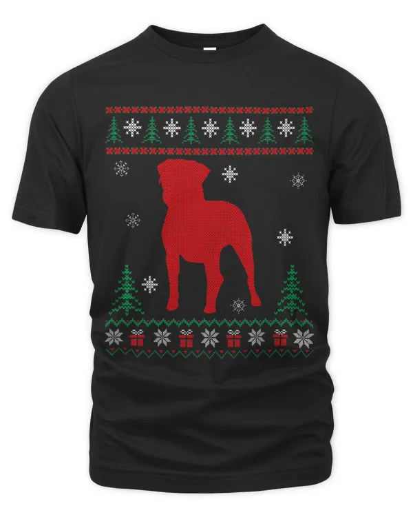 Xmas Matching Rottweiler Dog Lover Ugly Christmas Sweater