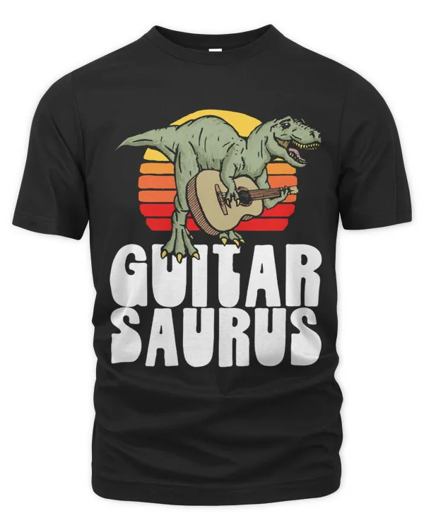 GuitarSaurus Funny TRex Guitar Dinosaur Acoustic Dino 80s