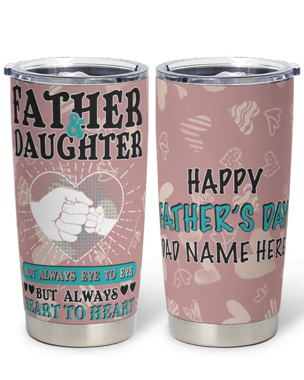 PERSONALIZED Tumbler: Father's Day Special: Father & Daughter