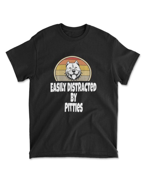 Easily Distracted By Pitties Funny Pitbull