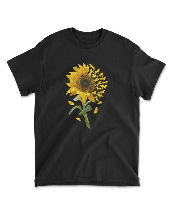Beautiful Sunflower Horse Racing Flower Graph