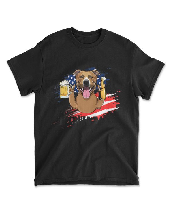 Mens Pitbull Dad - Funny Dog Lover Beer Drink