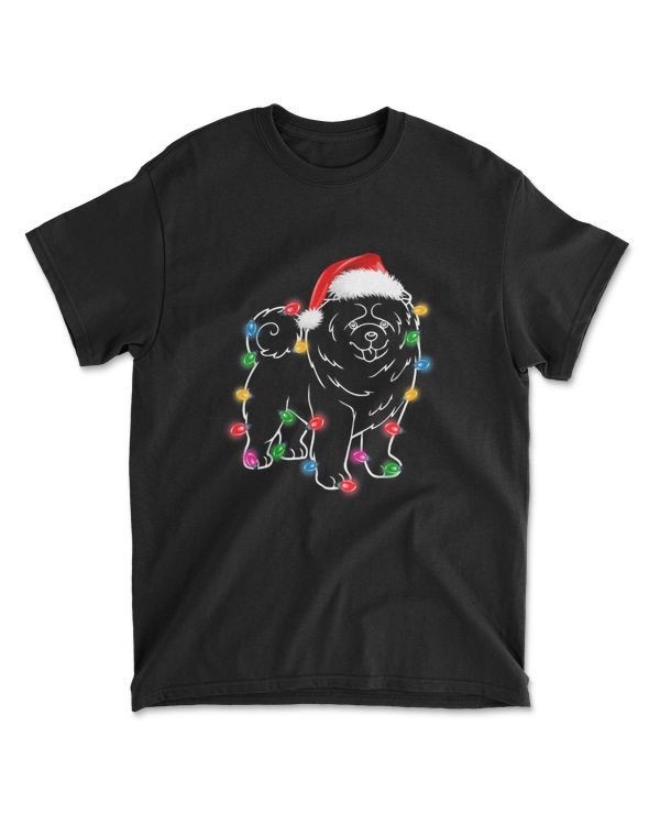 Chow Chow Christmas Lights Cool Dogs - D