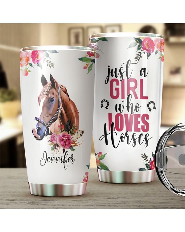 Personalized Name Horse Flower
