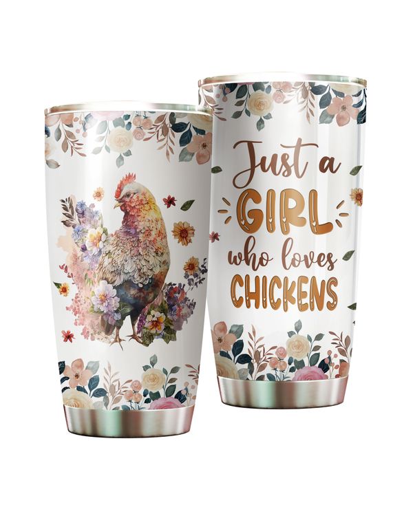 Just A Girl Who Loves Chickens Flower