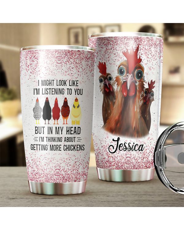 Custom Name I Might Look Like I'm Listening To You Chicken
