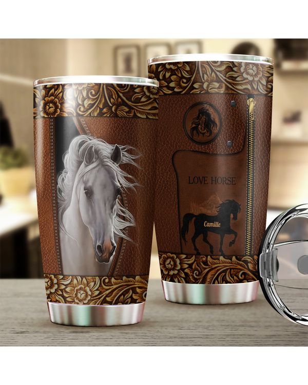 Personalized Love Horse Leather Style