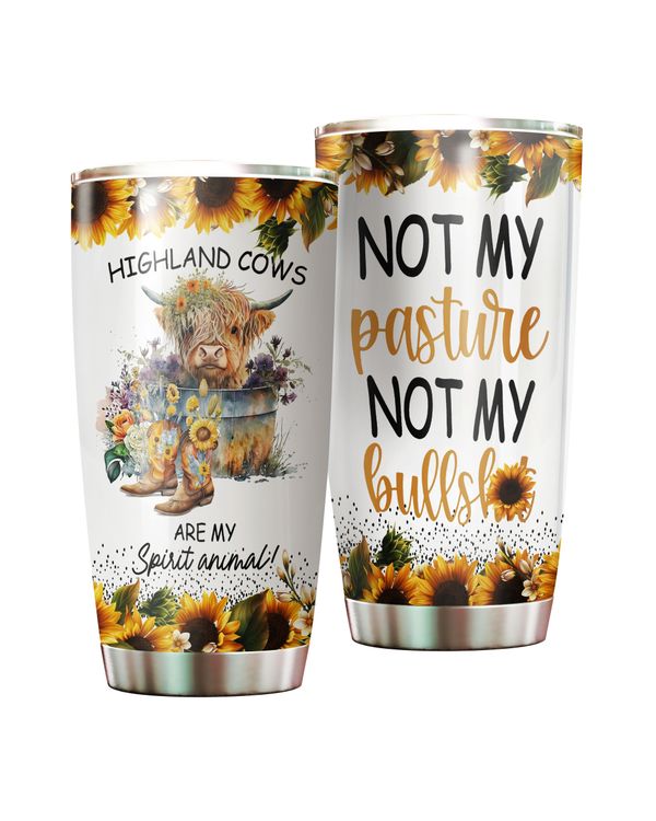 Highland Cows Are My Spirit Animal Sunflower