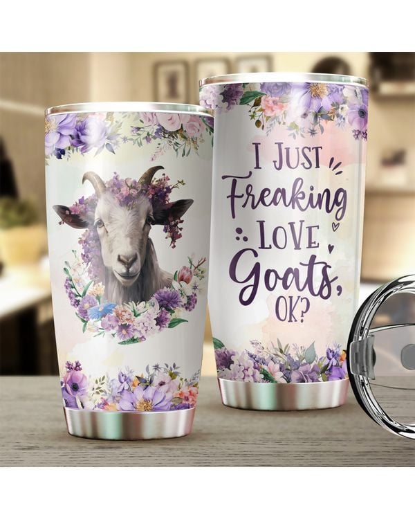 I Just Freaking Love Goats OK Flower