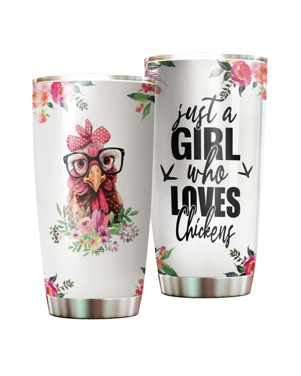 Just a Girl Who Loves Chickens Flower