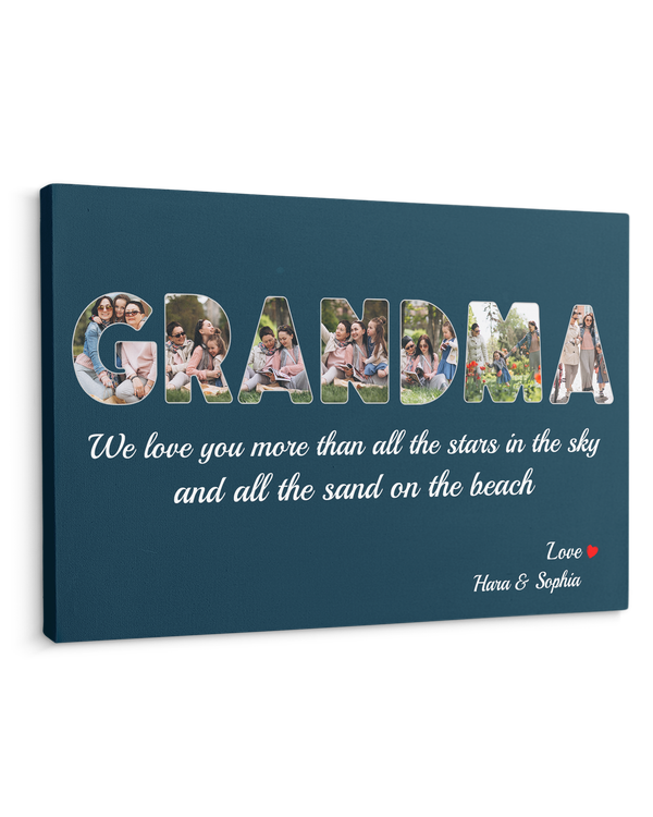 Personalized Custom Grandma Photo Canvas CS113
