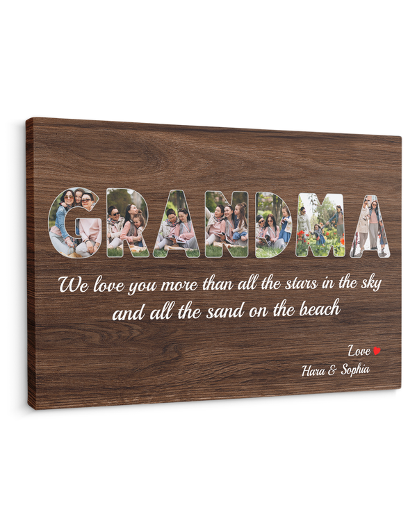 Personalized Custom Grandma Photo Canvas CS114