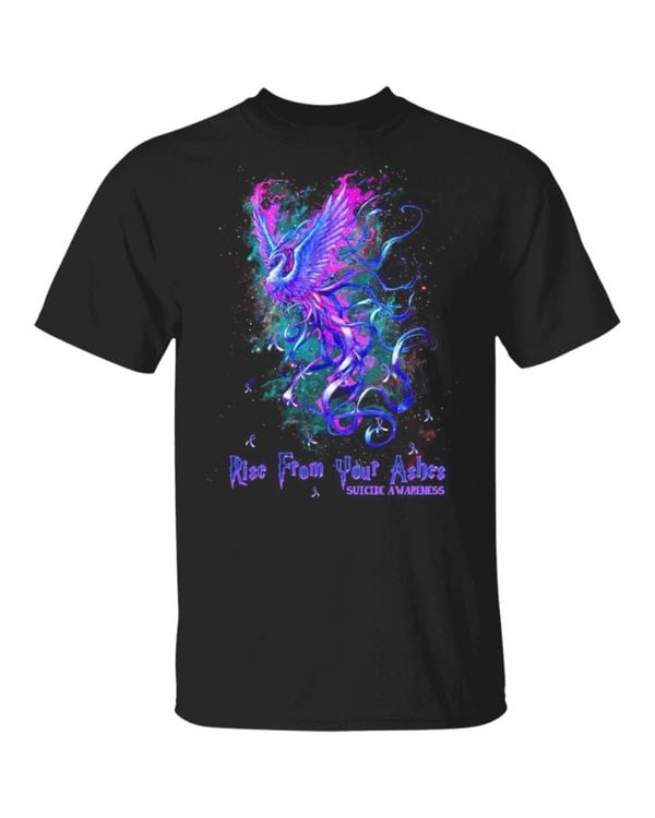 Phoenix Rise from your Ashes Suicide Awareness T-Shirt