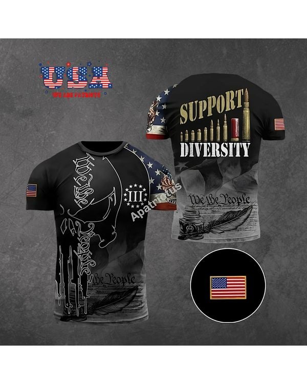 AMERICAN PATRIOTS 3D T-SHIRT - PT44