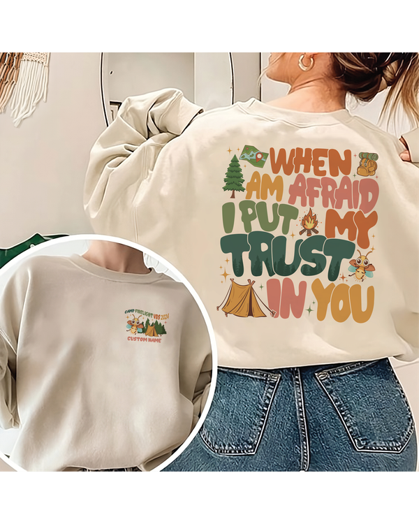 When i am afraid i put my trust in you shirt