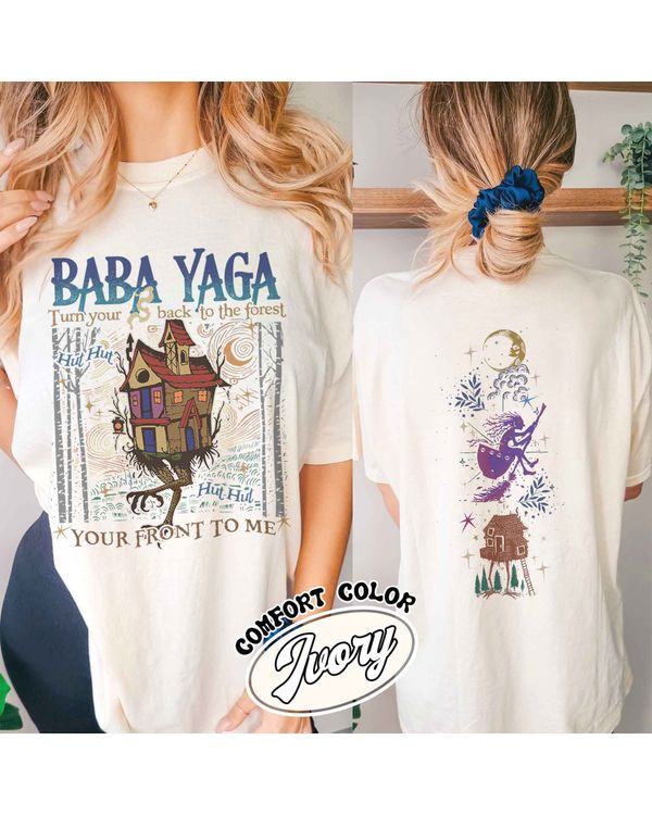 Baba Yaga Shirt, Baba Yaga House Shirt I Still Read Fairy Tales, Fairy Tale Shirt, Baba Yaga Hut, Warm Slavic Folklore Graphic Shirt for Witches