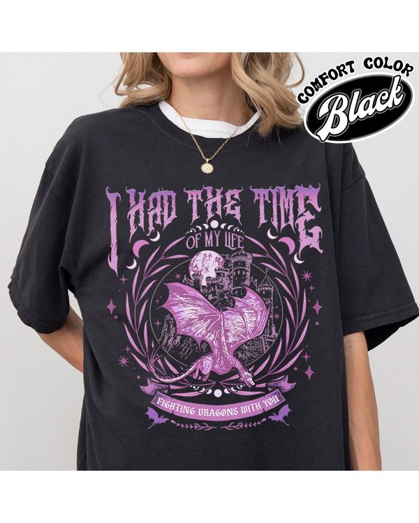 I Had The Time Of My Life Fighting Dragons With You,Taylor Fan Gifts, I Had The Time Of My Life, Purple Fantasy Dragon Shirt