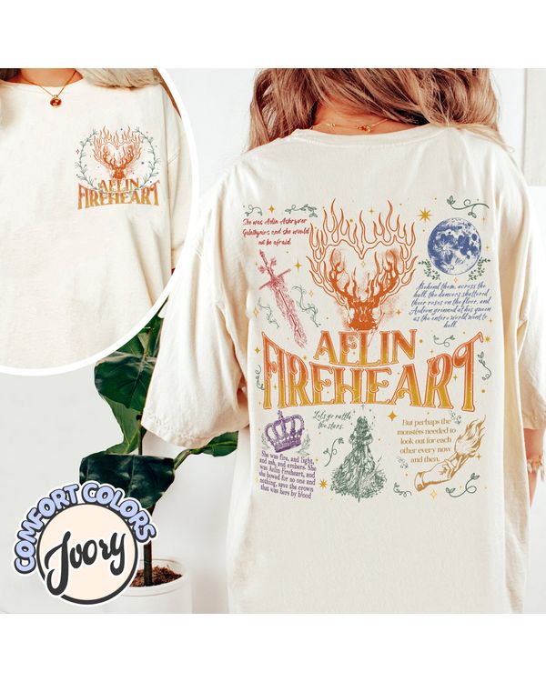 Throne Of Glass Fan Shirt, Fireheart Tee, Bookish Shirt Acotar, Sjm Merch Acotar, Quote Bookish Gift, Aelin Quote Tee
