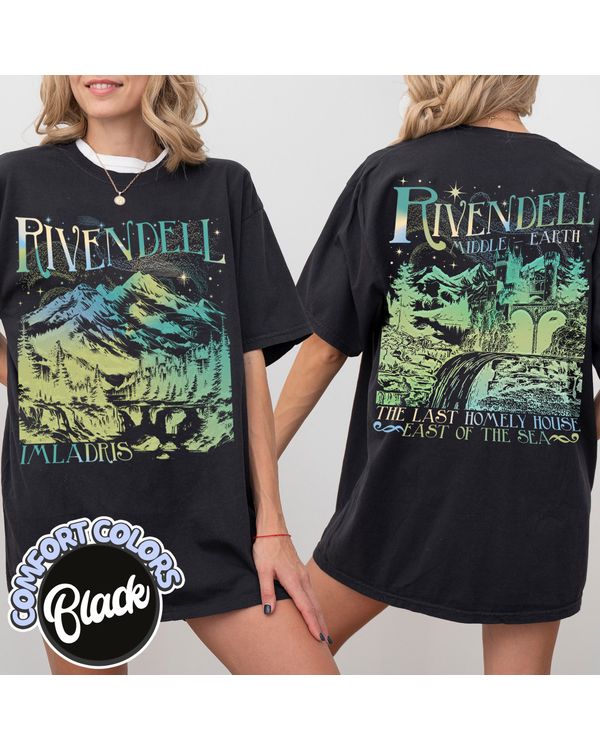 Rivendell Shirt, Lord of The Rings Shirt, Lotr Shirt, The Fellowship Shirt, Lotr Gifts, The Shire Distressed,The Hobbits Book