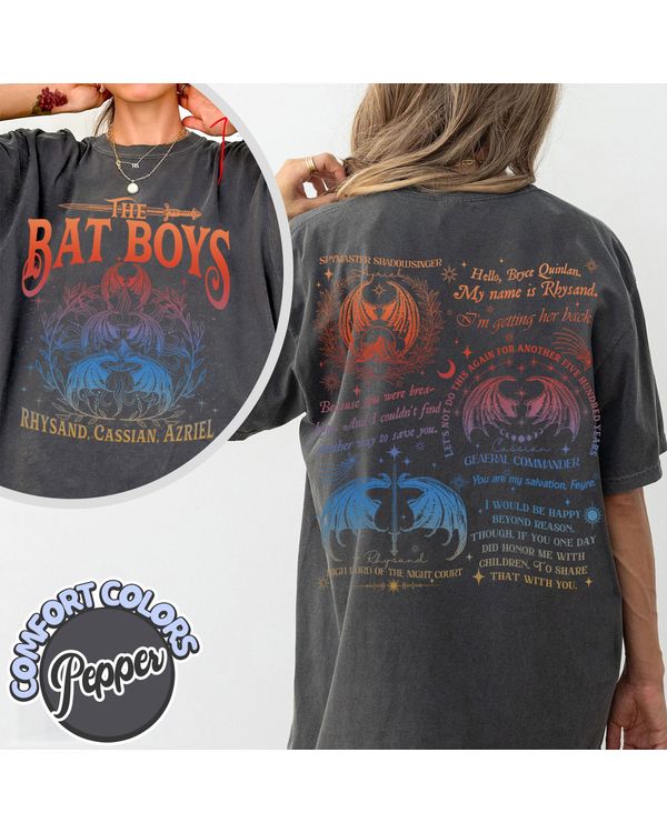 The Bat Boys Shirt, Feyre Darling Acotar Shirt, Enemies To Lovers Reading Lover Shirt, Acotar Merch Rhysand Bookworm
