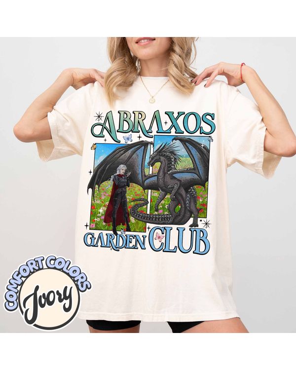 Abraxos Flower Shirt, Fantasy Dragon Bookish Shirt, Wildflowers Cottagecore Shirt, Throne of Glass Shirt, Book Lover, Book Gift
