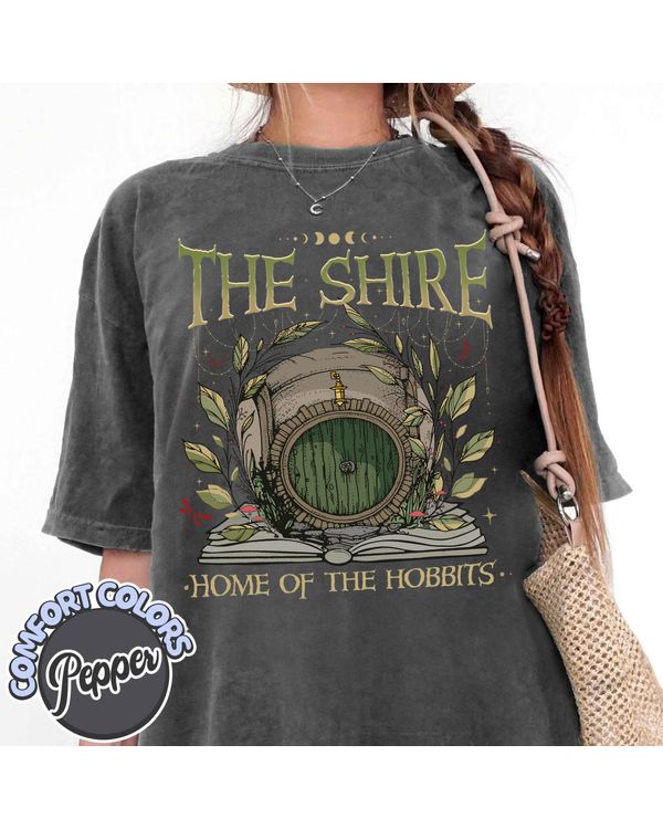 The Shire Shirt, Gift For Hobbit Lovers, Tolkien Shirt, The Fellowship Bookish Shirt Hobbit Shirt, Lord Of The Rings Shirt