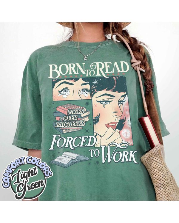 Born To Read Bookish Shirt, Funny Reader Book Addict, Book Lover, Spicy Books, Dark Romance, Smut Shirt Gift Booktok