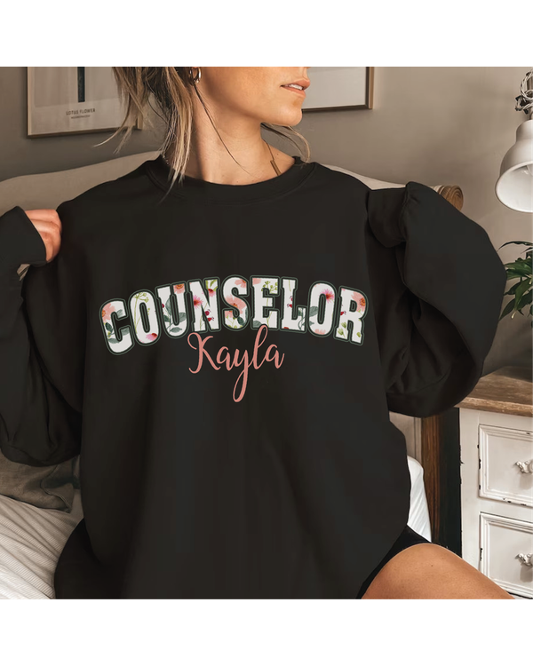 School Counselor Sweatshirt, School Counselor Gift, School Therapist Sweatshirt, Back To School Tee, Cute Teacher Gift, Teacher Appreciation