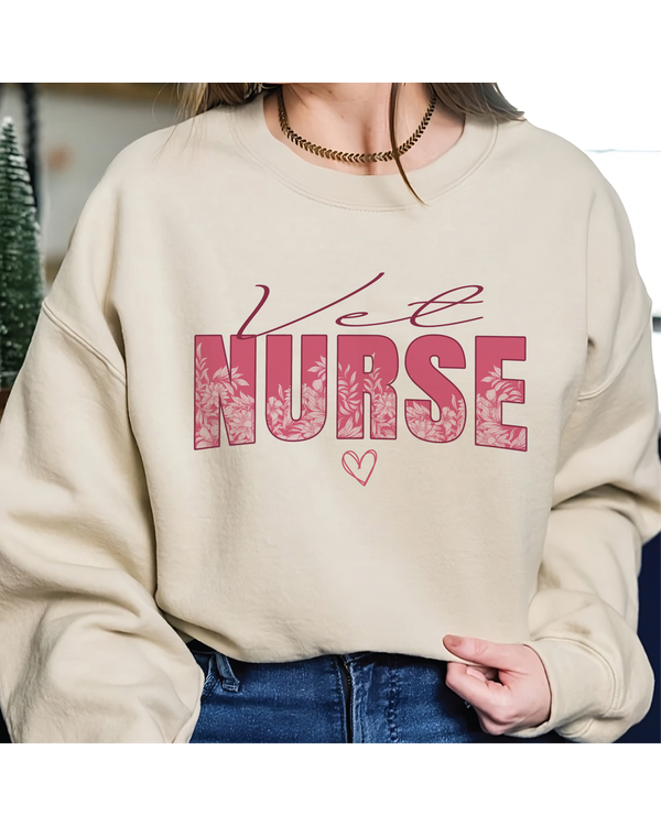 Vet Nurse Sweatshirt, Nurse Crewneck, Vet Nurse Shirt, Vet Nurse Grad Gift, Veterinary Nurse Shirt, Vet Tech Shirt, Vet School Gifts