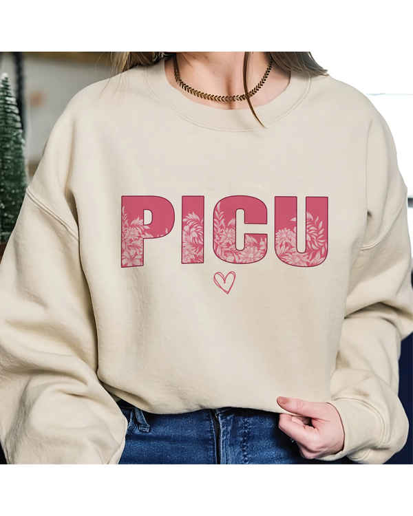 Picu Nurse Sweatshirt, Nicu Nurse Sweatshirt, ICU Nurse Shirt, Registered Nurse Sweatshirt, Nurse Appreciation Gift