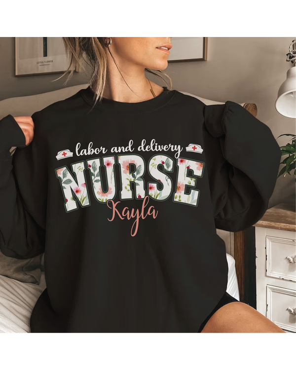 Labor And Delivery Nurse Sweatshirt, Stork Squad Sweatshirt, Ld Nurse Shirt, L&D Nurse Shirt, New Nurse Gift, Rn Nurse, LD Nurse Gift