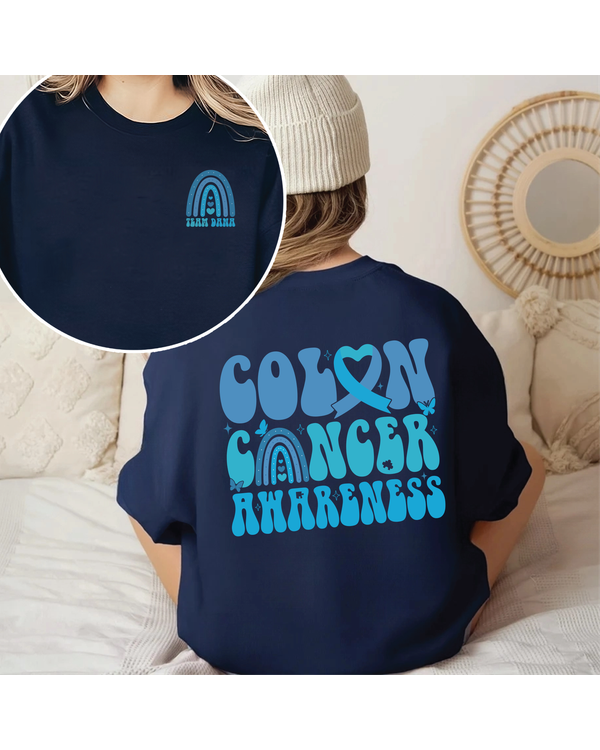 Colon Cancer Awareness Sweatshirt, Cancer Awareness Shirt, Cancer Ribbon Shirt, Cancer Chemo Shirt, Cancer Survivor Shirt