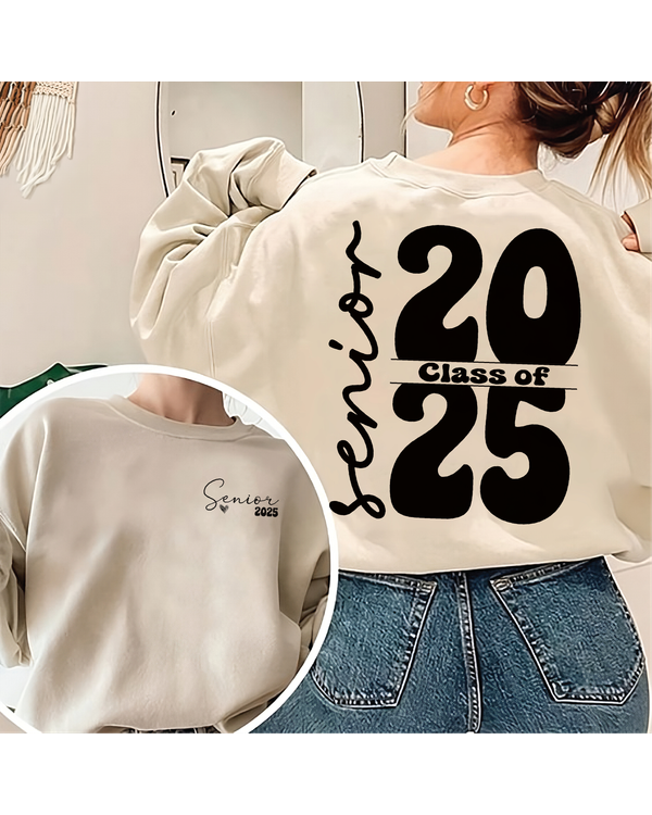 Senior Class Of 2025 Sweatshirt, In My Senior Era Sweatshirt, Retro Senior 2025 Sweatshirt, High School Graduation, Graduation Gift