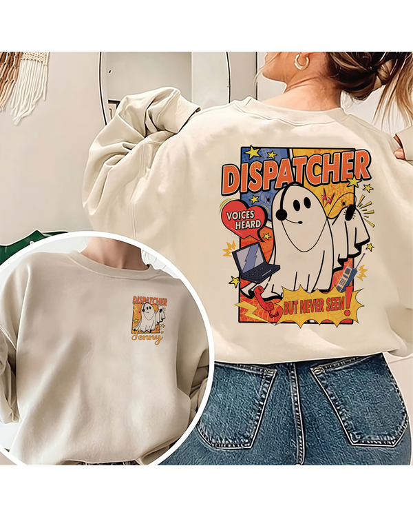 Dispatcher Halloween Sweatshirt, Spooky Halloween Dispatch Shirt, Halloween 911 Dispatcher, 911 Dispatcher Gift, Police Dispatcher Sweater